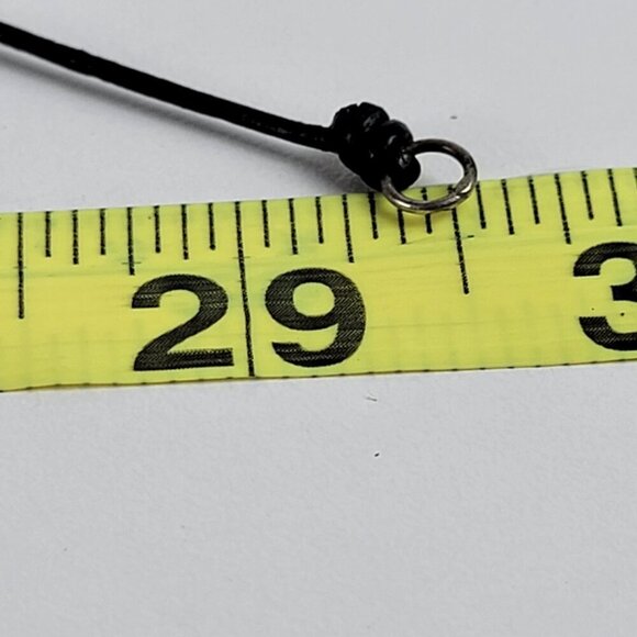 Silpada Sterling Silver Geometric Charm Black Leather Cord Necklace 21.5 In - Picture 7 of 8